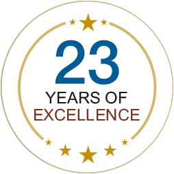 23 years of excellence 